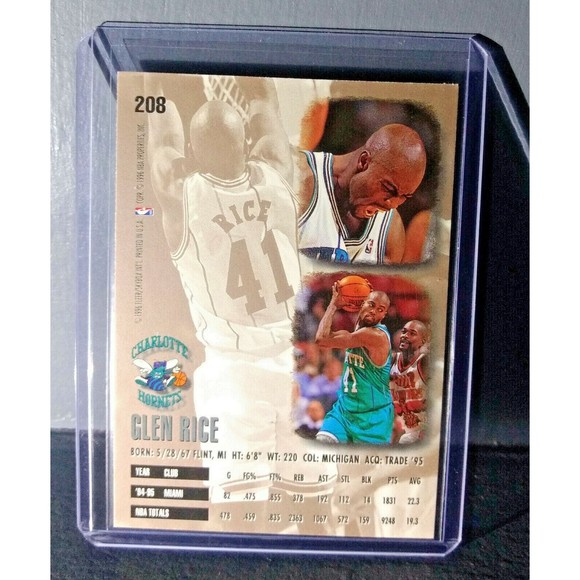 1995-96 Glen Rice #208 Basketball Card - Picture 2 of 2